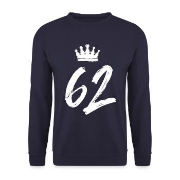 62 Couronne numérique - Sweat-shirt Unisexe - marine - Devant - Alina (178cm) & Michal (187cm)