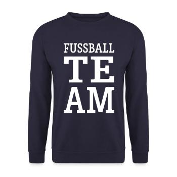 Soccer Team Team - Unisex Sweatshirt - navy - Front - Alina (178cm) & Michal (187cm)