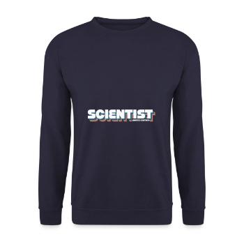 Scientist limited edition retro vintage - Unisex Pullover - Navy - Vorne - Alina (178cm) & Michal (187cm)