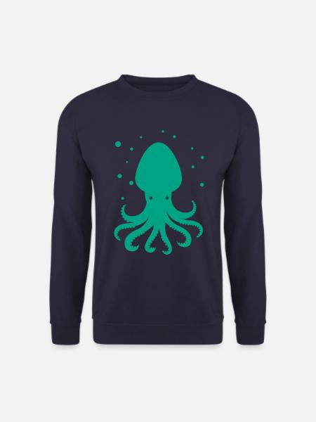 Oktopus - Krake - Zootier - Meereswesen - Unisex Pullover - Navy