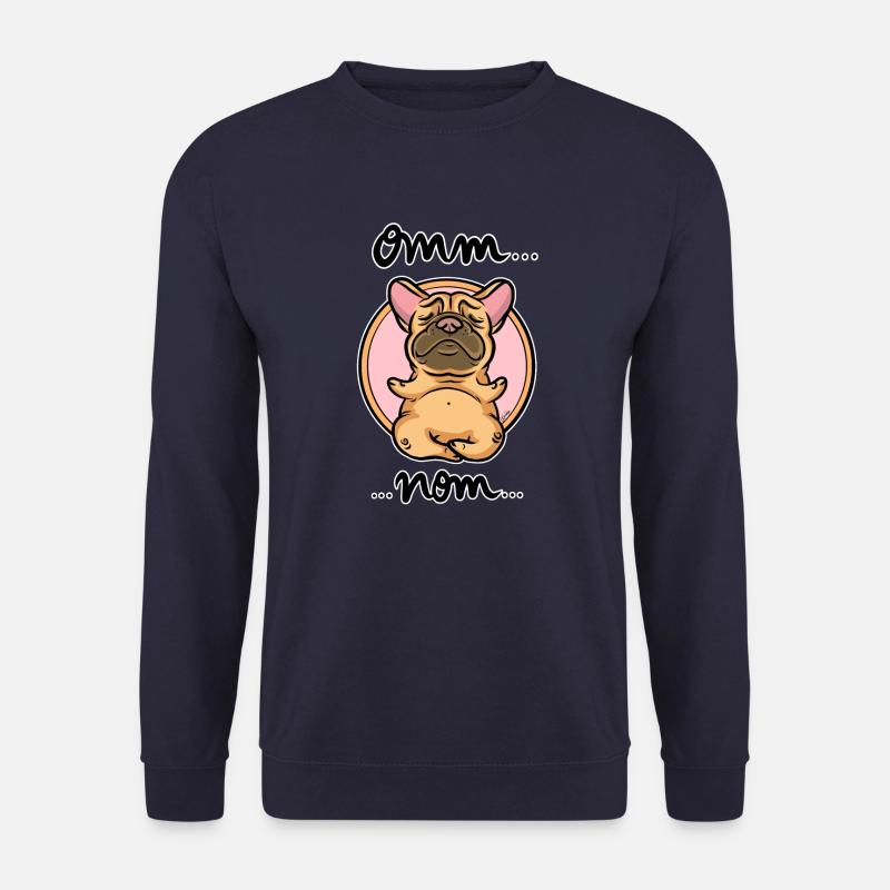 Omm nom Frenchie - Unisex Sweatshirt - navy