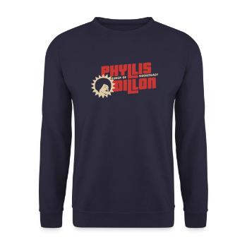 PhyllisDillon Queen of Rocksteady - Sweat-shirt Unisexe - marine - Devant - Alina (178cm) & Michal (187cm)