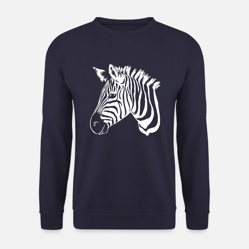 zebra light - Unisex Sweatshirt - navy