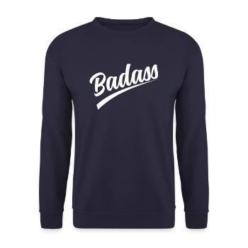 Badass - Sweat-shirt Unisexe - marine - Devant - Alina (178cm) & Michal (187cm)