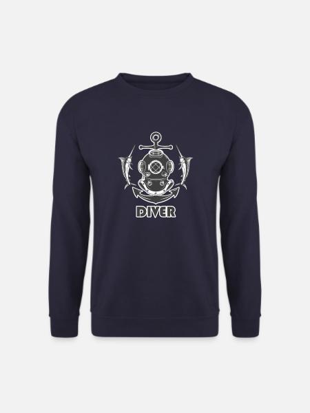 DIVER Taucher Tauchen - Unisex Pullover - Navy