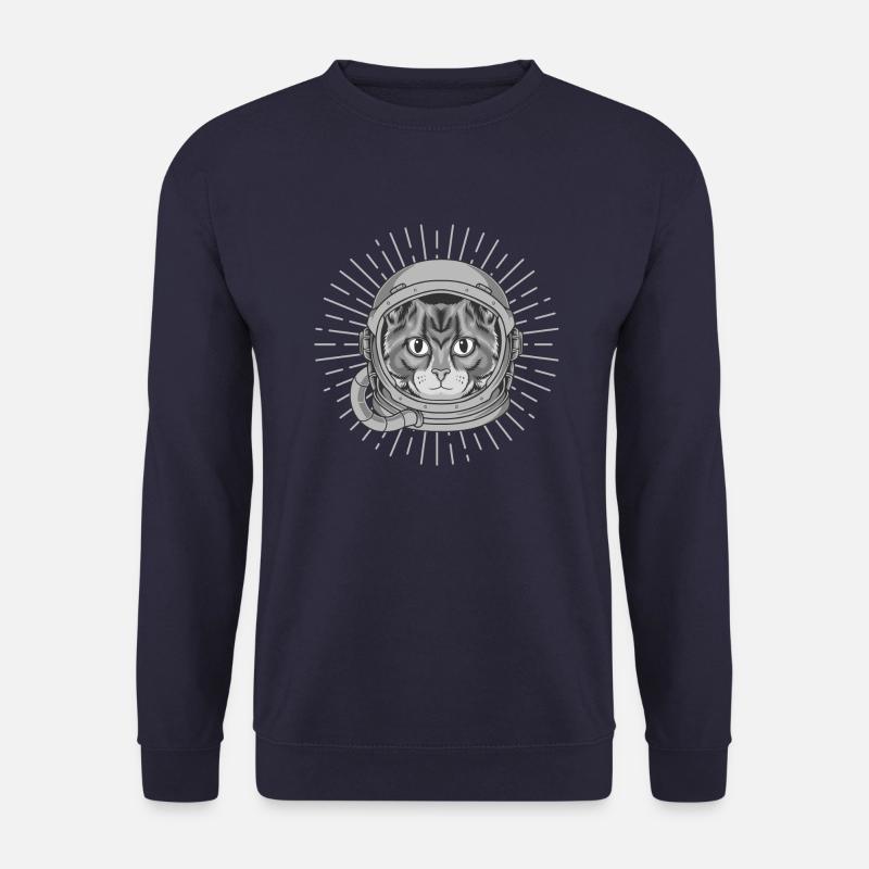 Katze Raumfahrer - Unisex Pullover - Navy