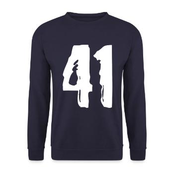 Maillot à 41 numéros - Sweat-shirt Unisexe - marine - Devant - Alina (178cm) & Michal (187cm)