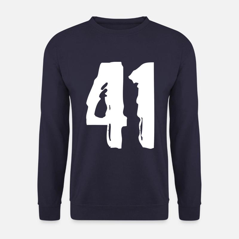 41 Zahl Trikot - Unisex Pullover - Navy