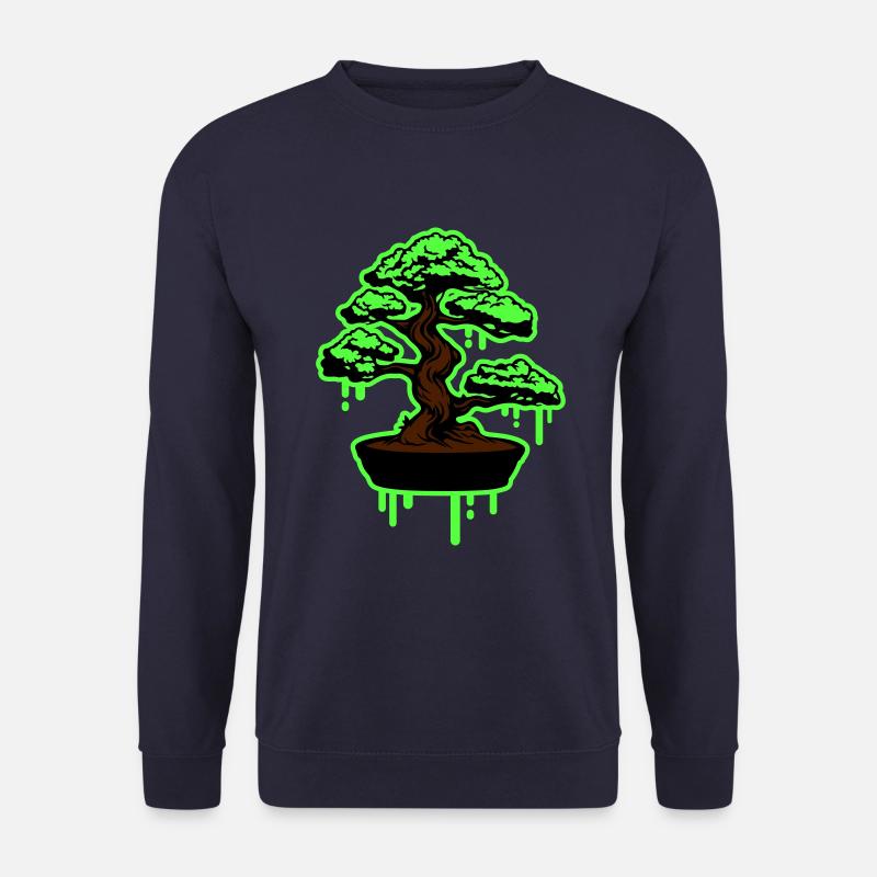 Tree Bonsai Symbol - Unisex Sweatshirt - navy