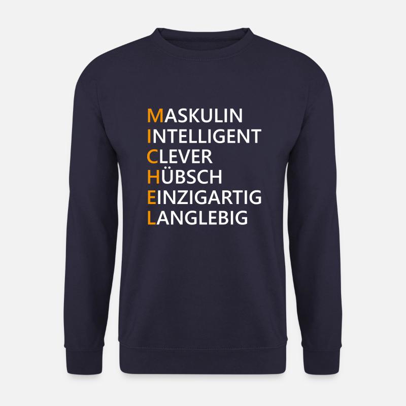 Michel Name Geschenk - Unisex Pullover - Navy