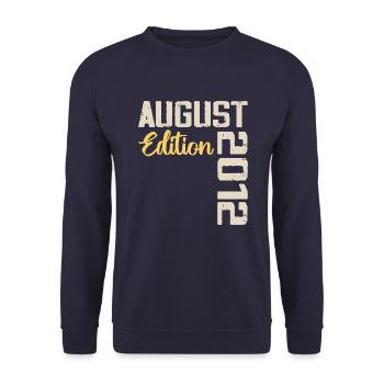 Anniversaire Août 2012 - Edition Limitée Août 2012 - Sweat-shirt Unisexe - marine - Devant - Alina (178cm) & Michal (187cm)