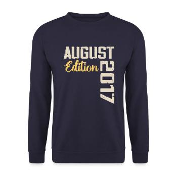 Anniversary August 2017 - Limited Edition August 2017 - Unisex Sweatshirt - navy - Front - Alina (178cm) & Michal (187cm)