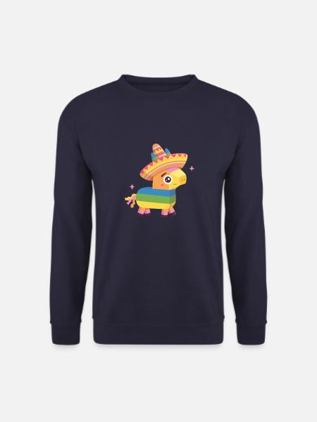 Cute Pinata with Hat - Unisex Sweatshirt - navy