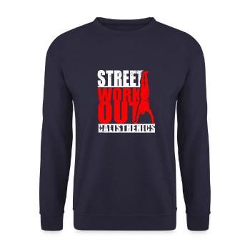 Street workout - Unisex Sweatshirt - navy - Front - Alina (178cm) & Michal (187cm)