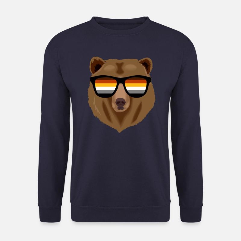 Gay Bear Pride LBGTQ Bär mit Sonnenbrille - Unisex Pullover - Navy
