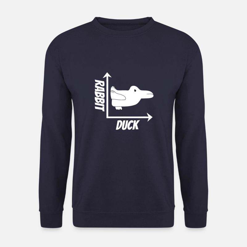 Hase oder Ente? - Unisex Pullover - Navy