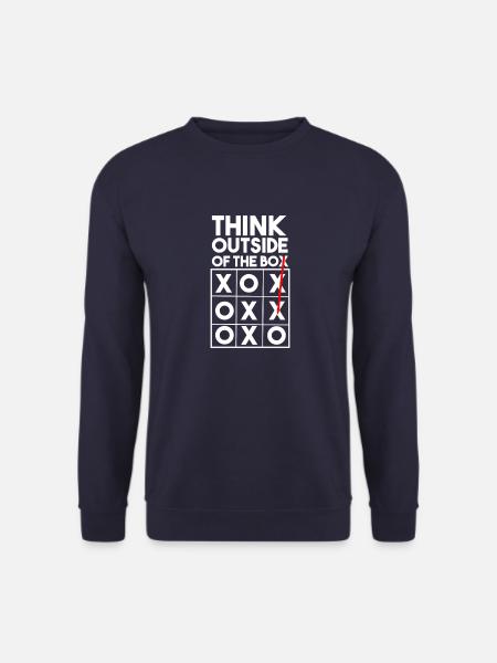 Think Outside of the Box - Unisex Pullover - Navy