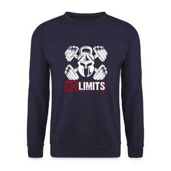 Fitness trainer - Sweat-shirt Unisexe - marine - Devant - Alina (178cm) & Michal (187cm)