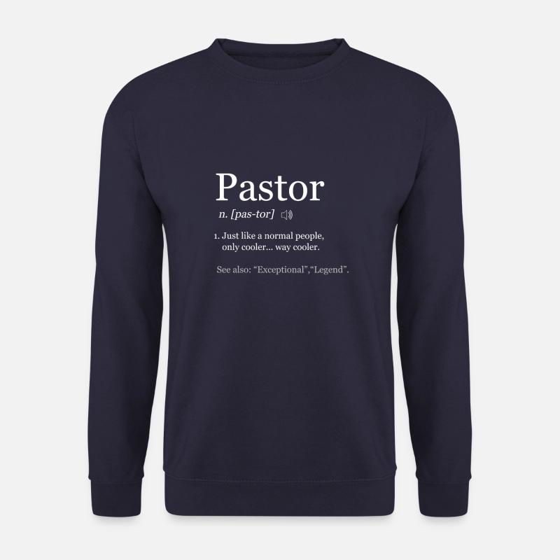 Définition du pasteur - Sweat-shirt Unisexe - marine
