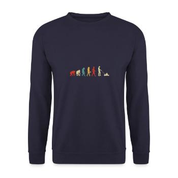 La tondeuse à gazon - Sweat-shirt Unisexe - marine - Devant - Alina (178cm) & Michal (187cm)