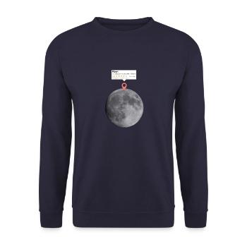 Été sur la lune - Sweat-shirt Unisexe - marine - Devant - Alina (178cm) & Michal (187cm)