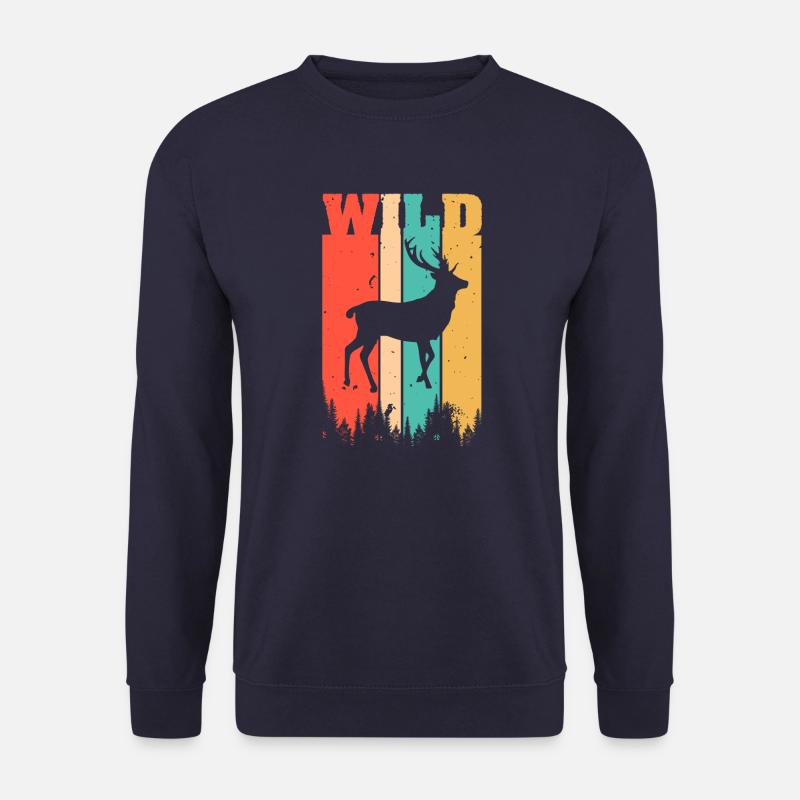 Wilder Hirsch - Unisex Pullover - Navy