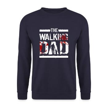 Le père qui marche - Sweat-shirt Unisexe - marine - Devant - Alina (178cm) & Michal (187cm)