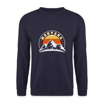 Montana - Unisex Pullover - Navy - Vorne - Alina (178cm) & Michal (187cm)