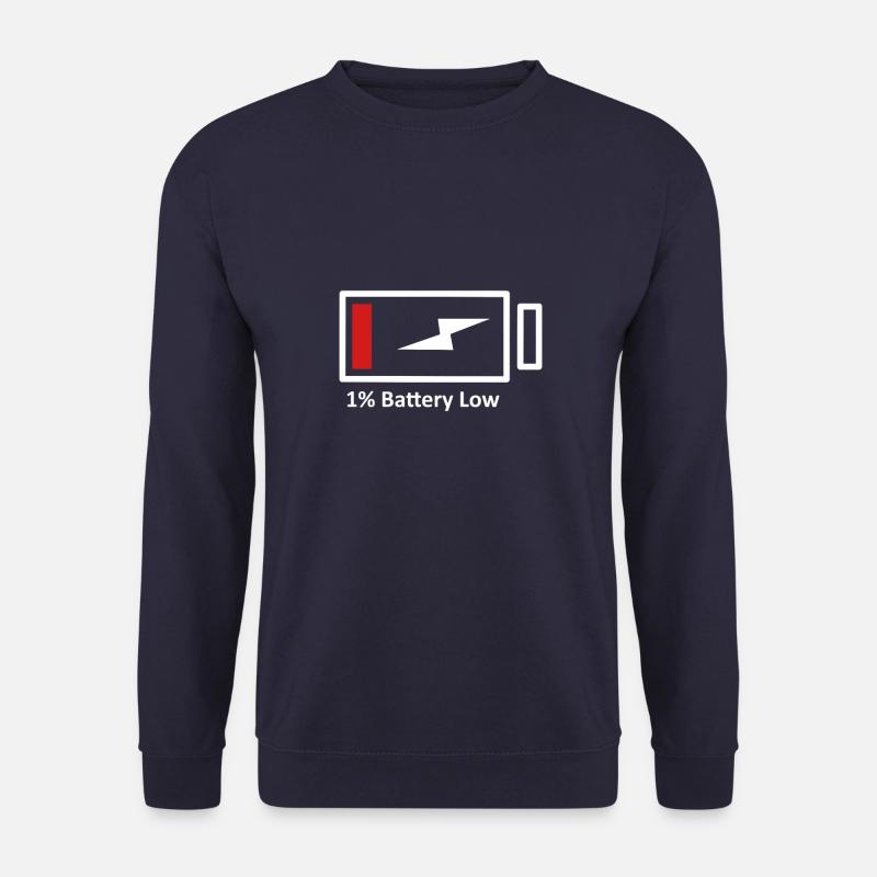 Low Battery - Unisex Sweatshirt - navy