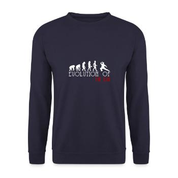 Développement du Tai Chi - Sweat-shirt Unisexe - marine - Devant - Alina (178cm) & Michal (187cm)