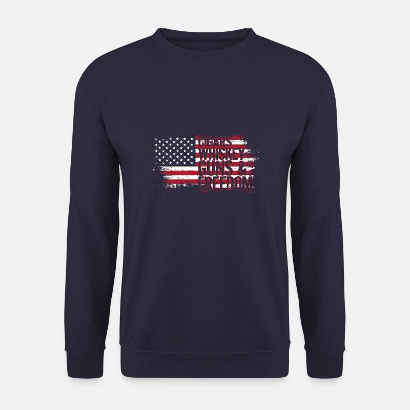 drapeau des Etats Unis - Sweat-shirt Unisexe - marine