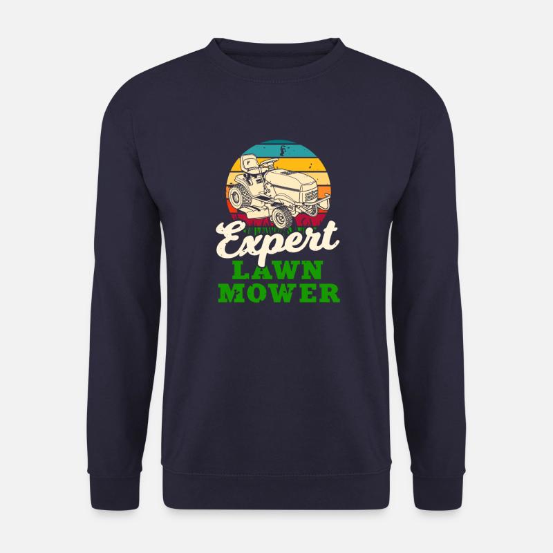 Expert Lawn Mower - Unisex Sweatshirt - navy