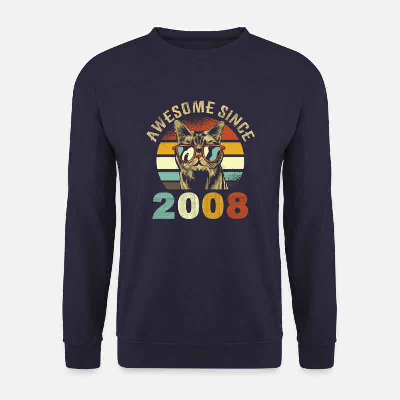 Awesome Since 2008 - Unisex Pullover - Navy