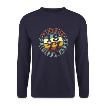 Vintage 1977 Parts - Unisex Pullover - Navy - Vorne - Alina (178cm) & Michal (187cm)