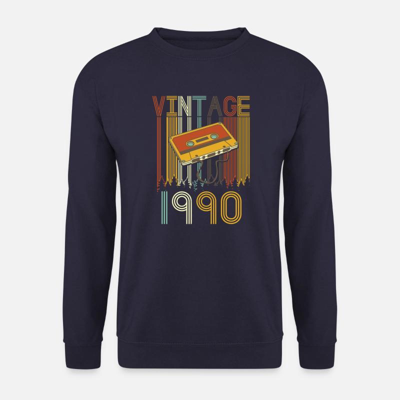 Vintage 1990 Retro - Unisex Pullover - Navy