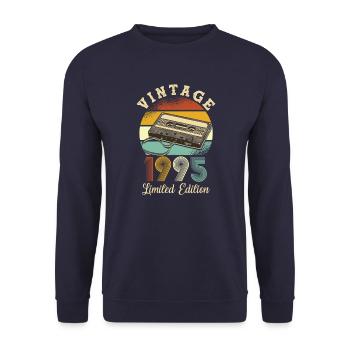 Vintage 1995 - Sweat-shirt Unisexe - marine - Devant - Alina (178cm) & Michal (187cm)