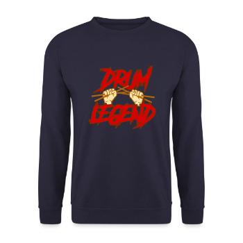 Légende du tambour - Sweat-shirt Unisexe - marine - Devant - Alina (178cm) & Michal (187cm)