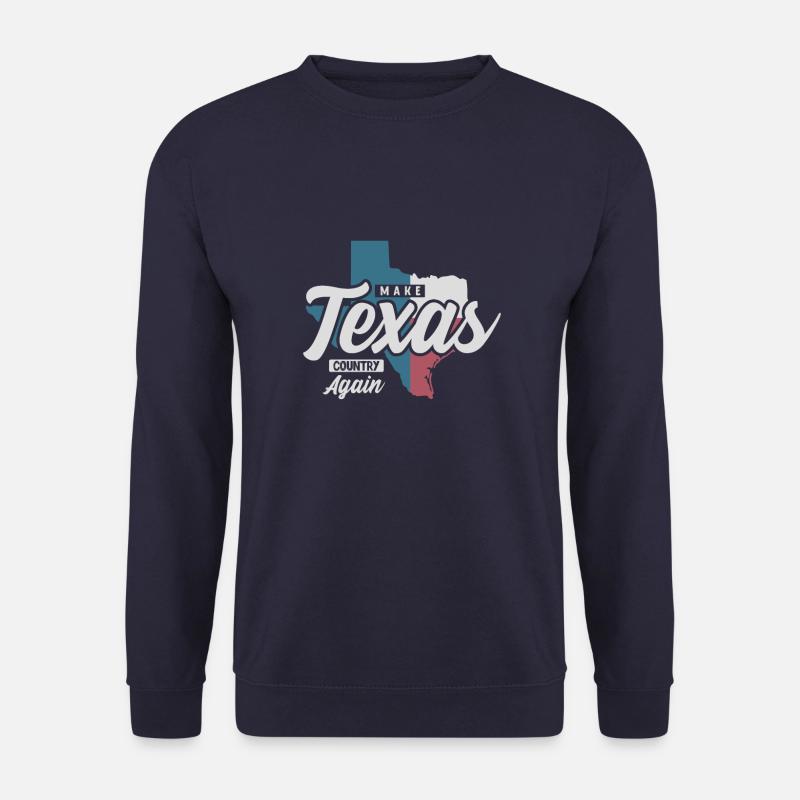 Texas Country Again - Unisex Pullover - Navy