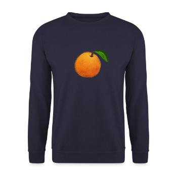 ORANGE - Unisex Pullover - Navy - Vorne - Alina (178cm) & Michal (187cm)