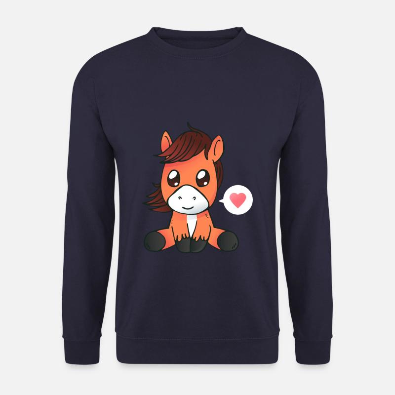 Pferd, Pferde, reiten, Geschenk, Geschenkidee - Unisex Pullover - Navy