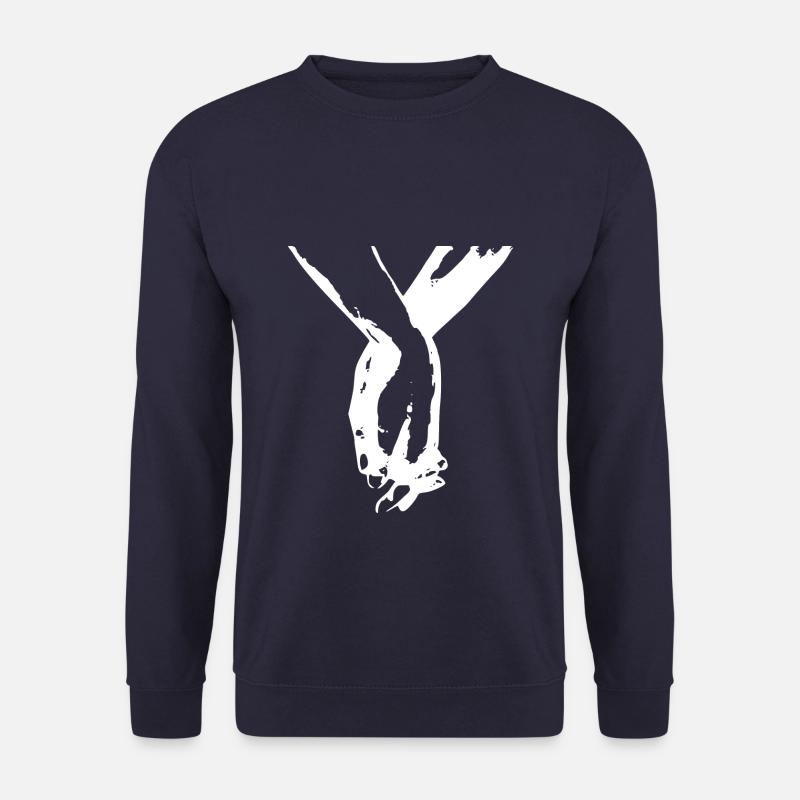 haltende Hände - Unisex Pullover - Navy