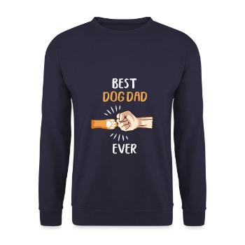 Meilleur chien papa jamais Meilleur chien papa père chien - Sweat-shirt Unisexe - marine - Devant - Alina (178cm) & Michal (187cm)