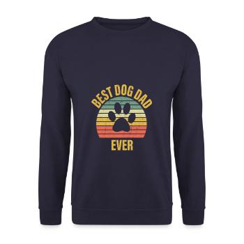 Meilleur chien papa jamais Meilleur chien papa père chien - Sweat-shirt Unisexe - marine - Devant - Alina (178cm) & Michal (187cm)