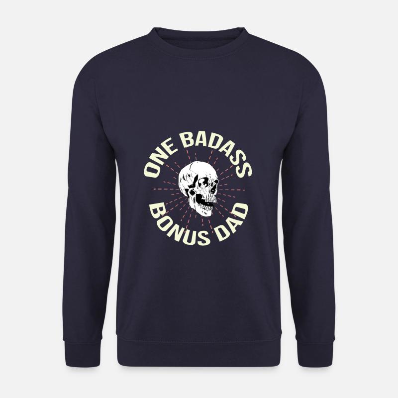 A badass bonus dad - Unisex Sweatshirt - navy