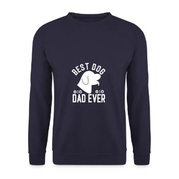 Dog dad animal lover pets - Unisex Sweatshirt - navy - Front - Alina (178cm) & Michal (187cm)