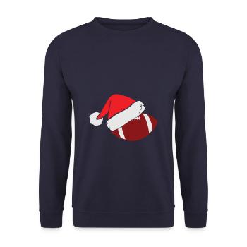 Baseball Christmas Hat Gift Idea - Unisex Pullover - Navy - Vorne - Alina (178cm) & Michal (187cm)