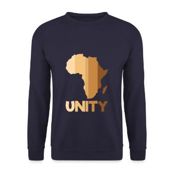 Africa Unity Black History - Unisex Pullover - Navy - Vorne - Alina (178cm) & Michal (187cm)