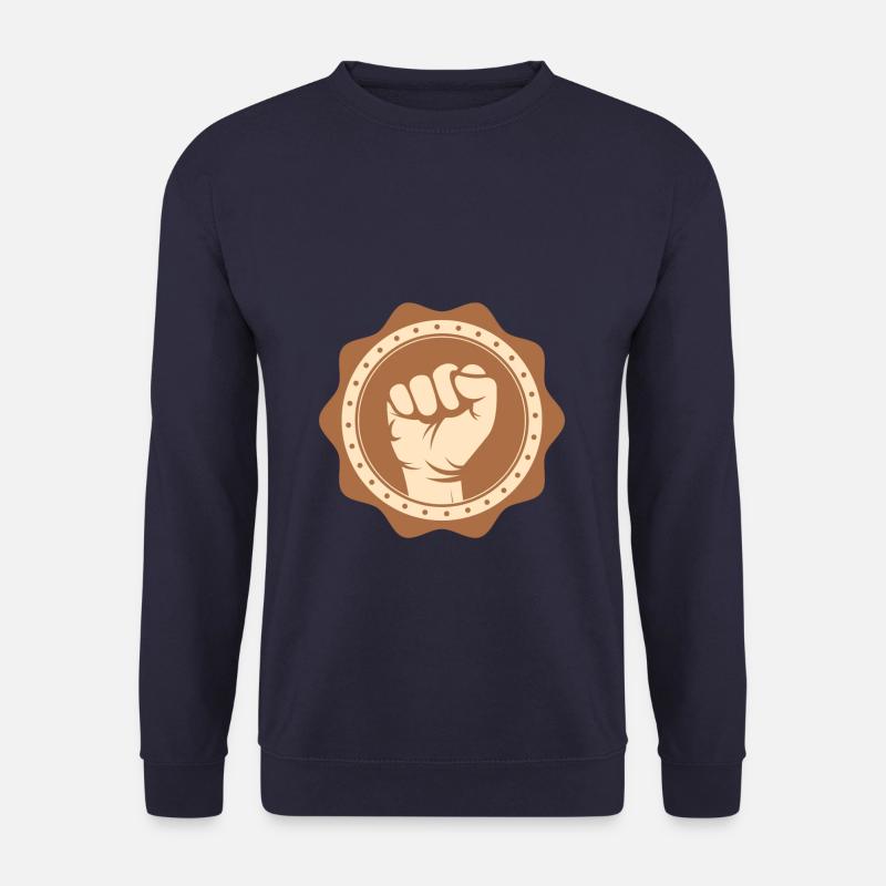 Fist Black History Africa Civil Rights - Unisex Pullover - Navy