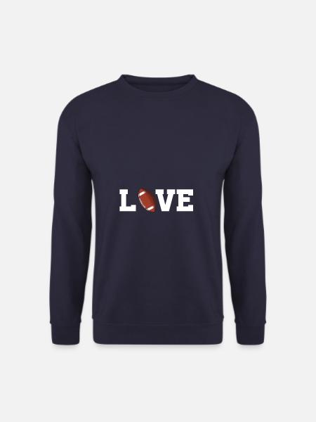 American Football Love Quote - Unisex Pullover - Navy