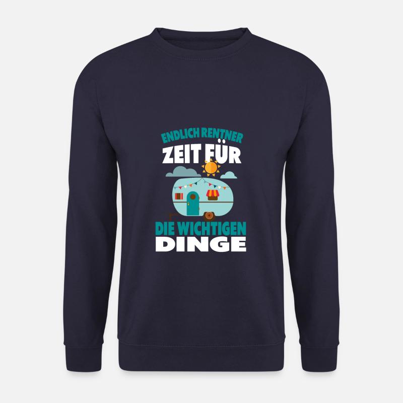 Endlich Rentner Camping Rentner - Unisex Pullover - Navy